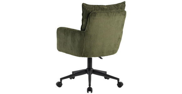 DREHSTUHL  in Webstoff Grün, Schwarz  - Schwarz/Grün, Design, Kunststoff/Textil (58/84,5/92/64cm) - Carryhome