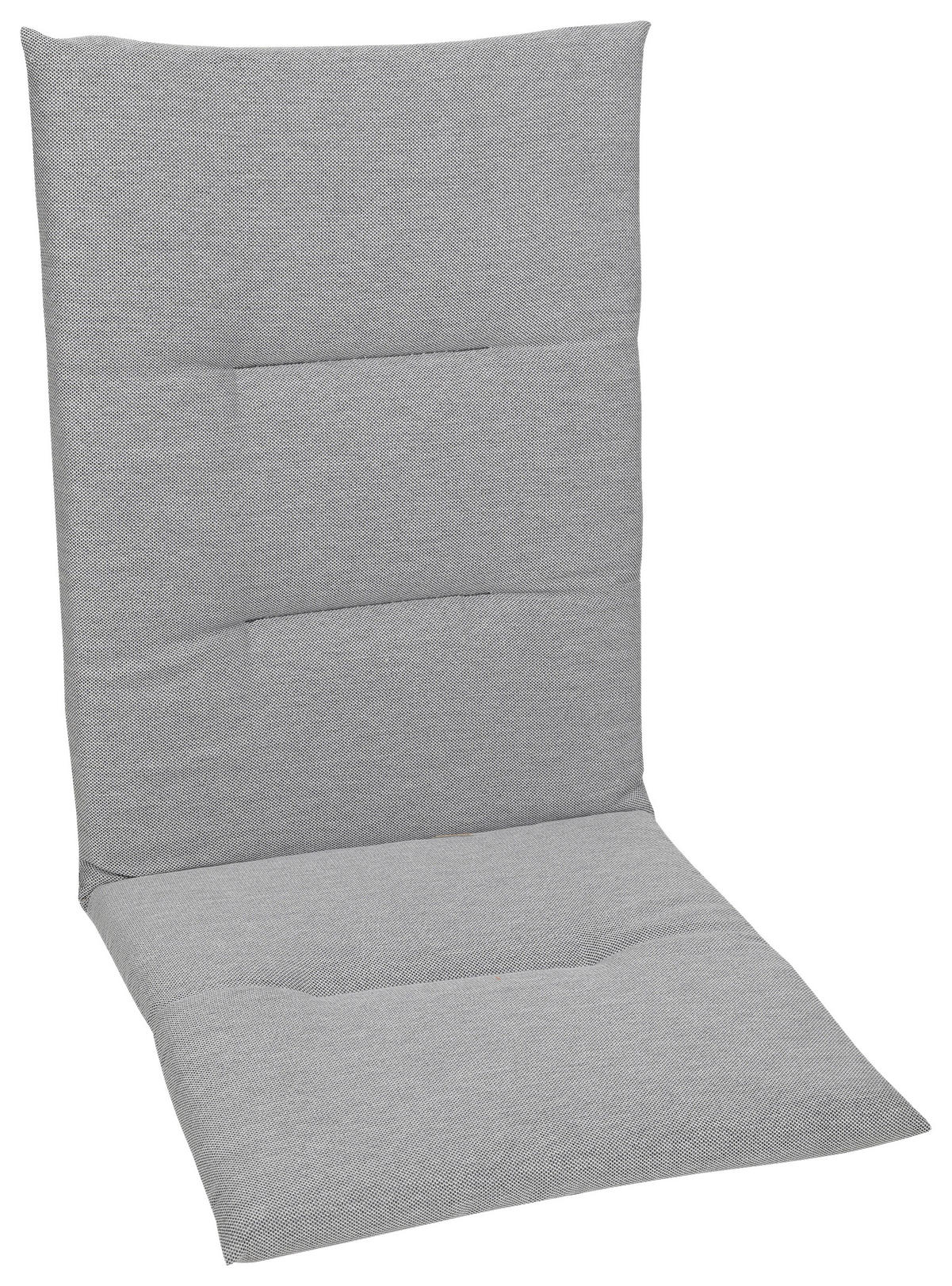 JASTUK ZA STOLICU SA NASLONOM  48/5/108 cm    - svetlosiva, Osnovno, tekstil (48/5/108cm)