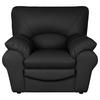 SESSEL in Echtleder Schwarz  - Schwarz, Design, Leder/Kunststoff (105/92/85cm) - Livetastic