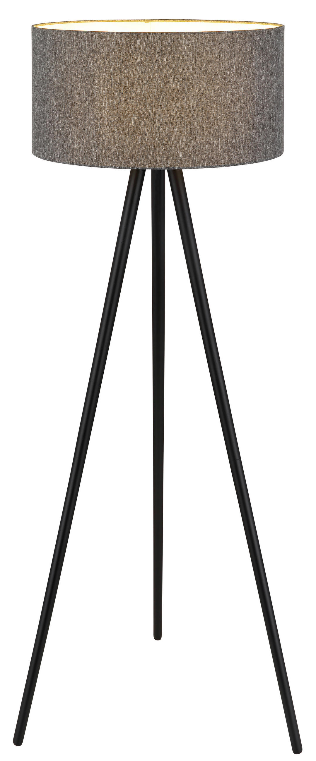 STEHLEUCHTE Stabilo 57/148 cm  - Anthrazit/Schwarz, Design, Holz/Kunststoff (57/148cm) - Globo