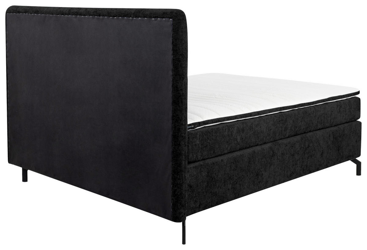 BOXSPRINGBETT 180/200 cm  in Schwarz  - Schwarz, Design, Textil/Metall (180/200cm) - Esposa