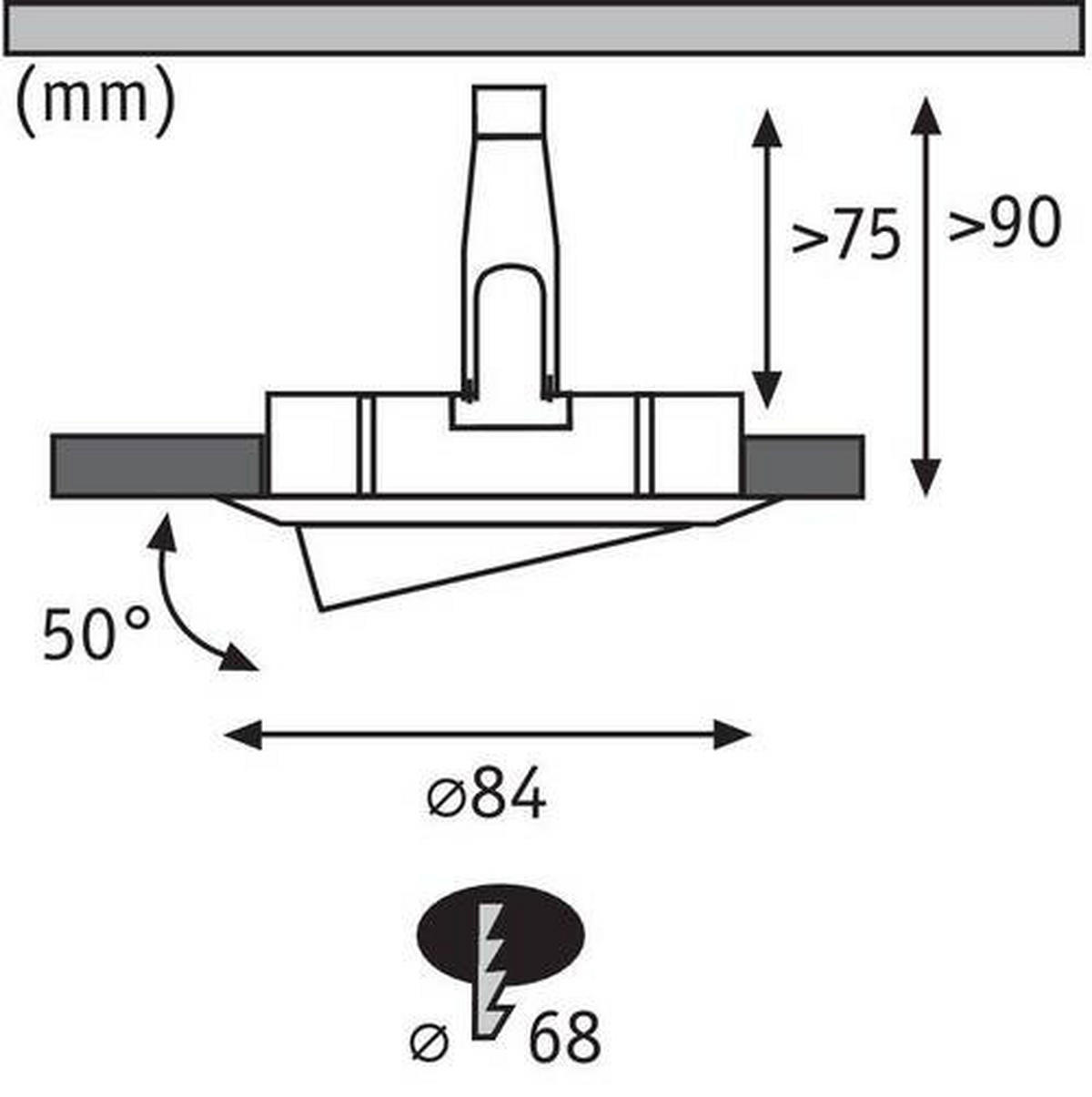 EINBAUSPOT-SET 8,4 cm  - Basics (8,4cm) - Paulmann