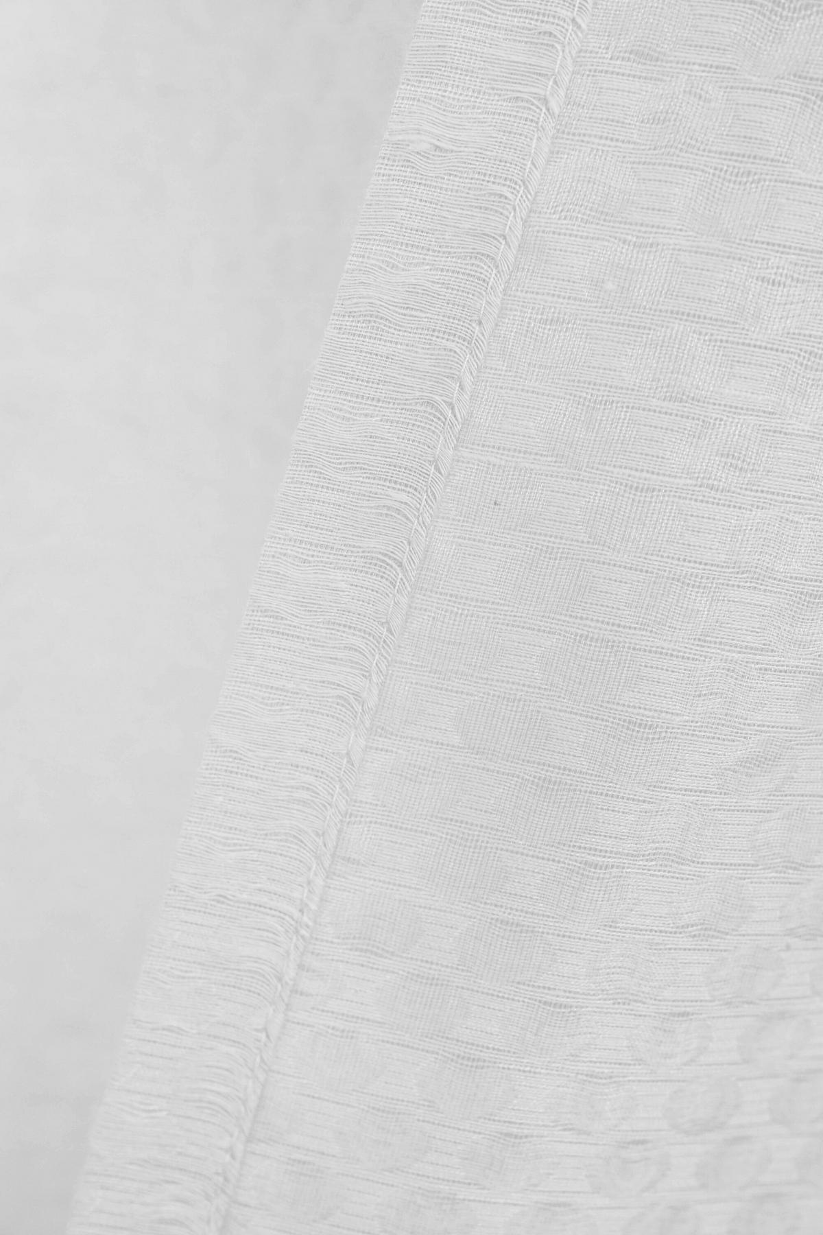 ÖSENSCHAL transparent 135/245 cm   - Weiß, Basics, Textil (135/245cm)