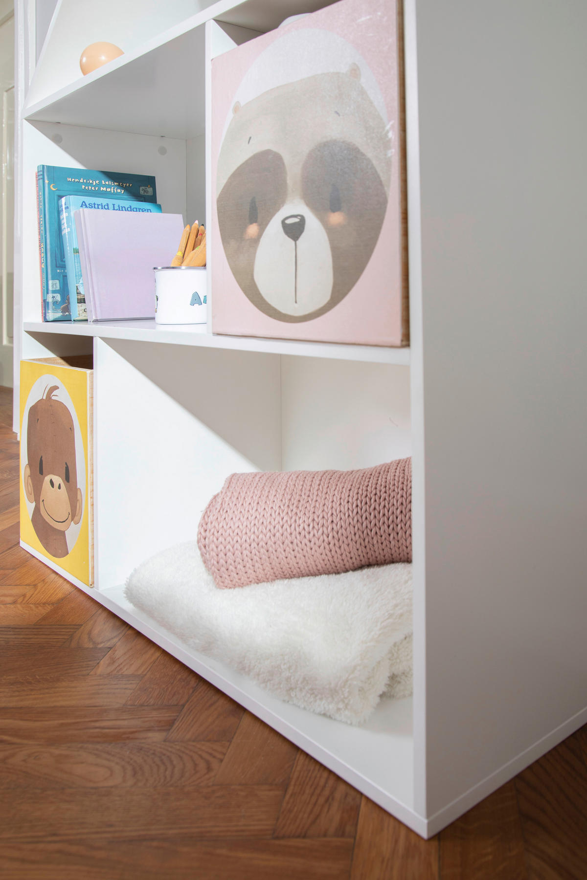 KINDERREGAL Anouk Weiß  - Weiß, KONVENTIONELL, Holzwerkstoff (98/112/30cm)