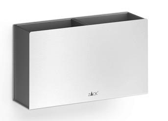 ZAHNBÜRSTENHALTER  - Edelstahlfarben, Basics, Metall (16,5/9,6/6cm) - Zack