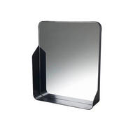 OGLEDALO ZIDNO  51/11/60 cm     - crna, Basics, metal (51/11/60cm)
