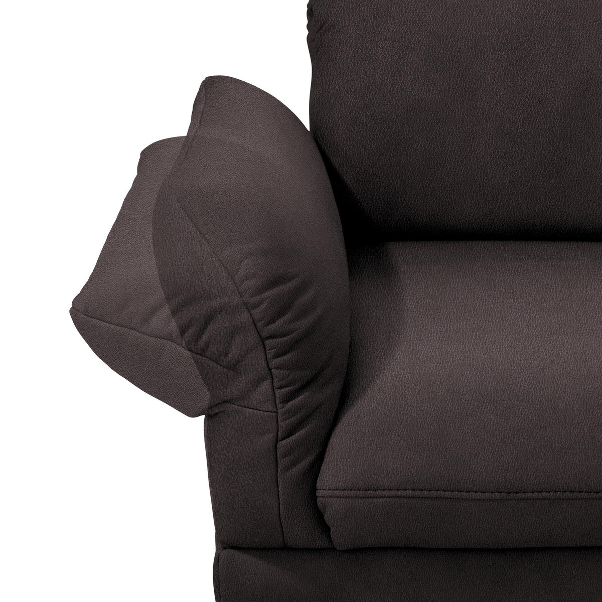 ECKSOFA in Echtleder Dunkelbraun  308/173 cm  - Anthrazit/Dunkelbraun, Design, Leder/Metall (308/173cm) - Joop!