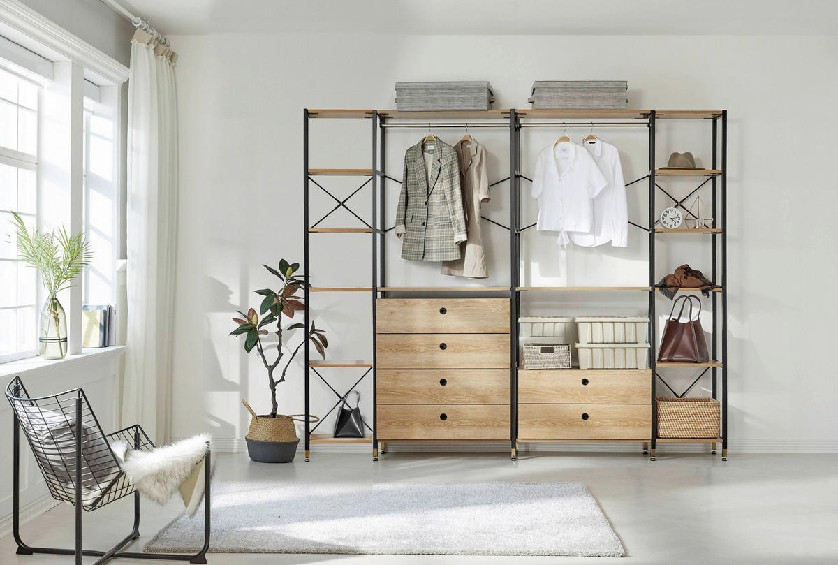 STEGHYLLA i 45/210/30 cm naturfärgad, svart  - svart/naturfärgad, Design, metall/trämaterial (45/210/30cm) - Livetastic