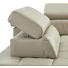 SEDACÍ SOUPRAVA, světle šedá, kůže, textil - světle šedá, Design, kov/textil (213/301cm) - Xora
