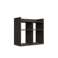REGÁL NA BOTY, tmavý dub, 75,6/72/35,6 cm - tmavý dub, Design, kompozitní dřevo (75,6/72/35,6cm) - Livetastic