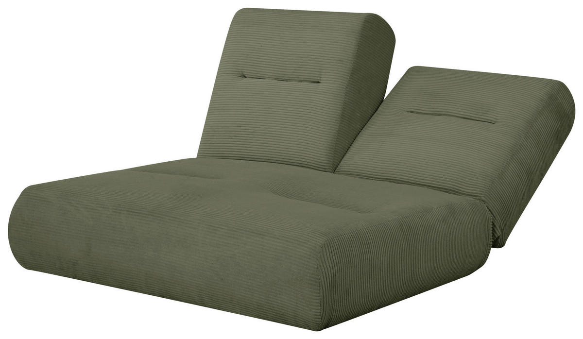 ROZKLADACIA POHOVKA, textil, olivovozelená - olivovozelená, Design, textil (159/88/160cm) - Livetastic