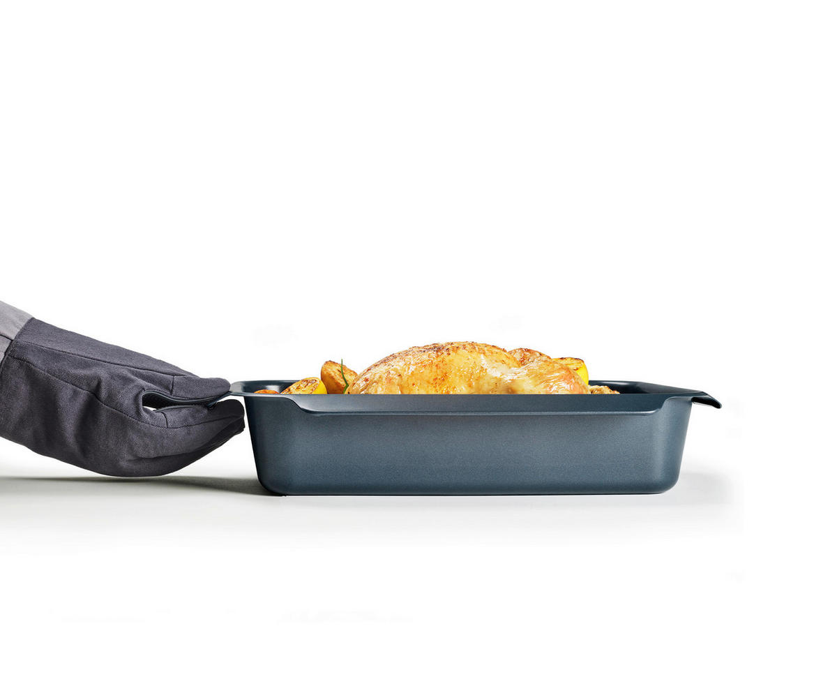 AUFLAUFFORMENSET 41,1/30/9,6 cm  3-teilig  - Pastellblau/Dunkelblau, Basics, Metall (41,1/30/9,6cm) - Joseph Joseph