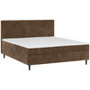 BOXBETT 160/200 cm  in Braun  - Schwarz/Braun, KONVENTIONELL, Holz/Textil (160/200cm) - Welnova