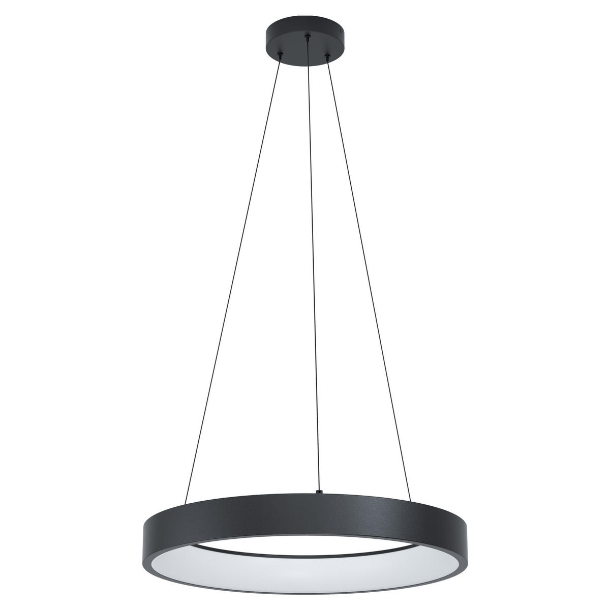 ZÁVĚSNÉ LED SVÍTIDLO, 60/110 cm  - bílá/černá, Design, kov/plast (60/110cm) - Eglo