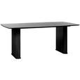 ESSTISCH 190/100/75 cm Echtholz, Nachbildung  Holz, Holzwerkstoff rechteckig Schwarz  - Schwarz, Trend, Holz/Holzwerkstoff (190/100/75cm) - Xora