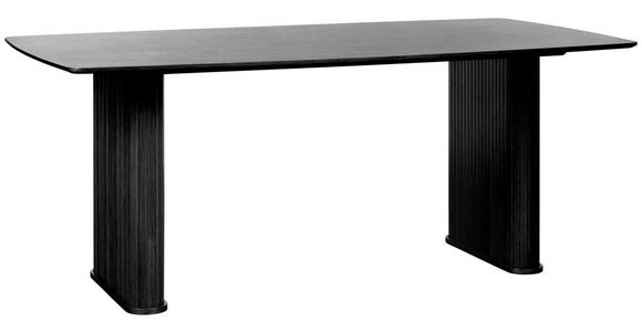 ESSTISCH 190/100/75 cm Echtholz, Nachbildung  Holz, Holzwerkstoff rechteckig Schwarz  - Schwarz, Trend, Holz/Holzwerkstoff (190/100/75cm) - Xora