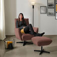 SESSEL in Chenille Rotbraun  - Rotbraun/Schwarz, Design, Textil/Metall (60/94/86cm) - Dieter Knoll