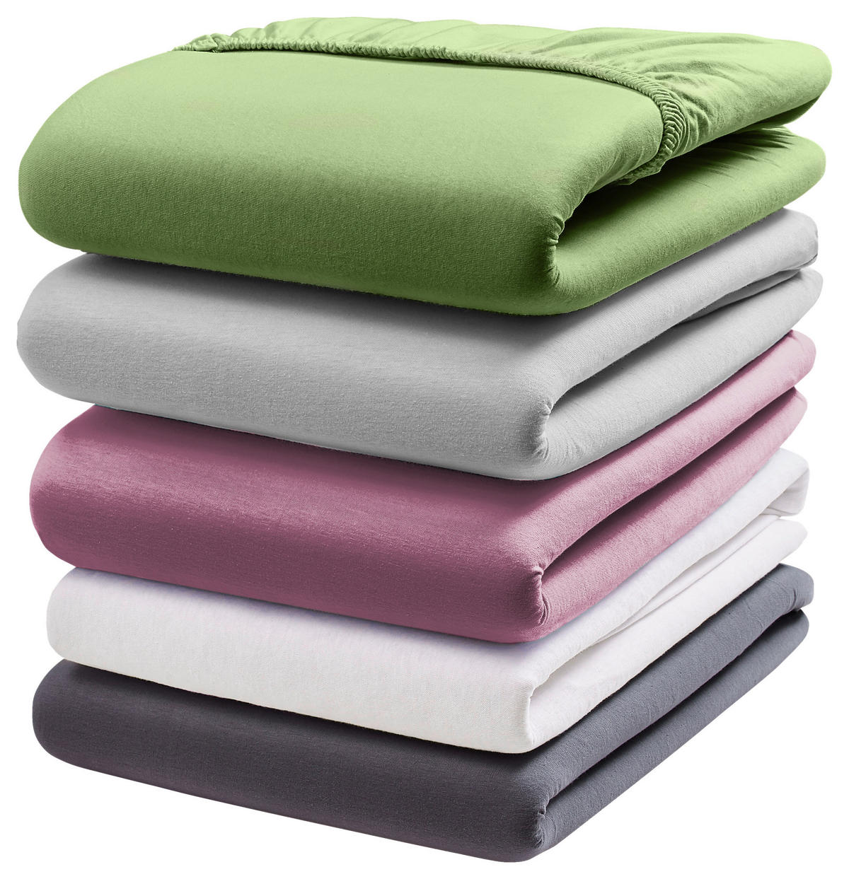 Flanell-Spannleintuch 100/200 cm Biber  - Dunkelgrün, KONVENTIONELL, Textil (100/200cm) - Esposa