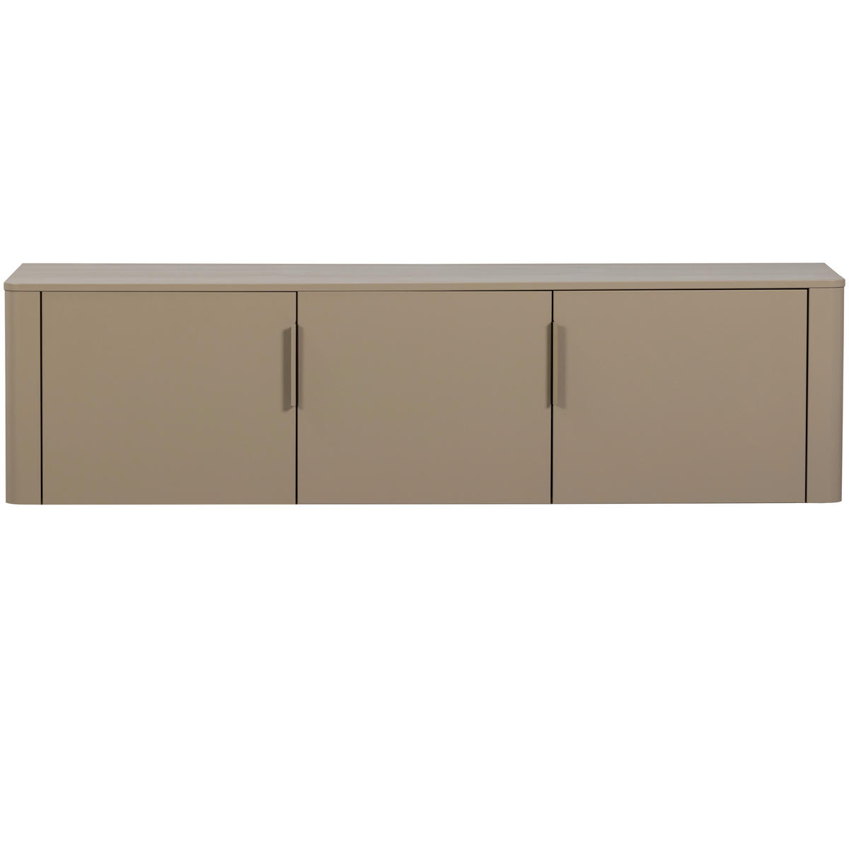 LOWBOARD Gunnar 154/56/44 cm  stehend, hängend  - Schlammfarben, Design, Holz/Metall (154/56/44cm) - Livetastic