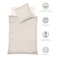 BETTWÄSCHE Provence Leinenoptik 200/220 cm  - Weiß, Basics, Textil (200/220cm) - Fleuresse