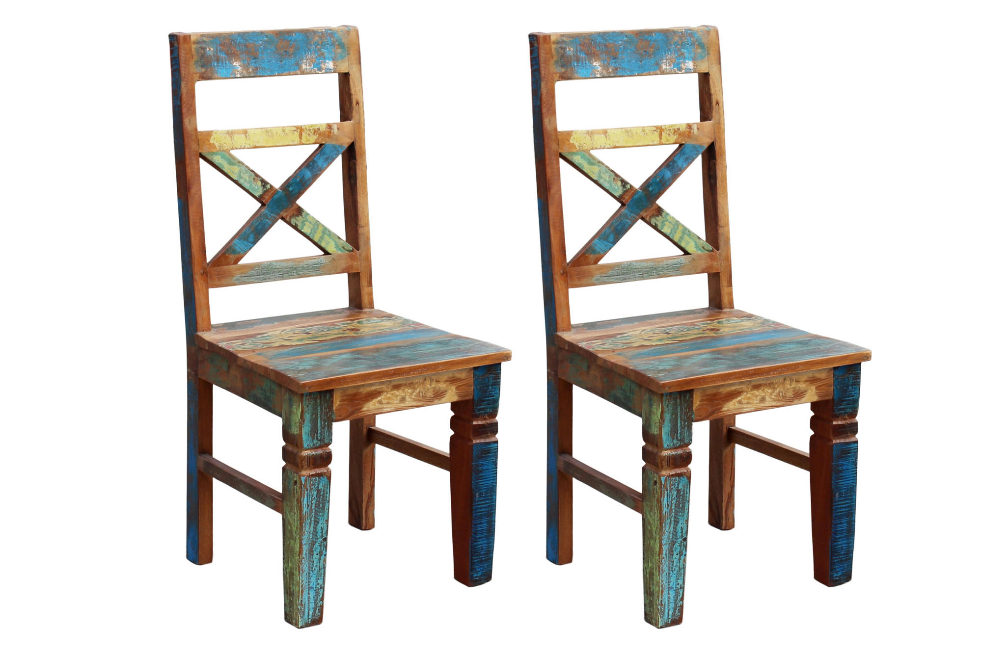STUHL in Holz Multicolor  - Multicolor, MODERN, Holz (45/100/45cm) - MID.YOU
