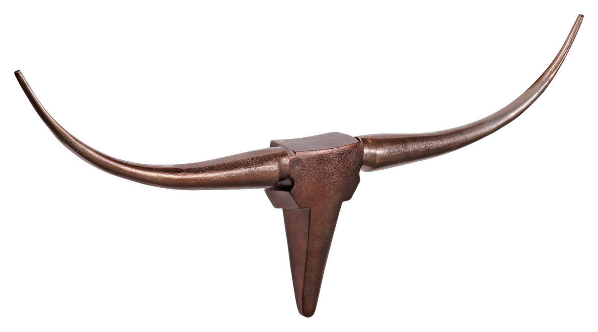 WANDDEKO Metall  - Bronzefarben, MODERN, Metall (100/40/6cm) - MID.YOU