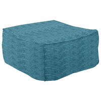 HOCKER in Textil Petrol  - Petrol, Design, Textil (86/38/86cm) - Lomoco