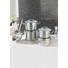 KOCHTOPFSET Edelstahl 5-teilig - Silberfarben, Basics, Metall - FISSLER
