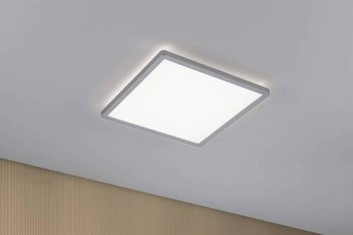 LED-PANEEL 29,3/29,3/2,8 cm   - Chromfarben, Basics, Kunststoff (29,3/29,3/2,8cm) - Paulmann