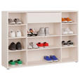 SCHUHSCHRANK  in 143,9/99,1/34,9 cm  - Sandfarben/Grau, MODERN, Holzwerkstoff/Kunststoff (143,9/99,1/34,9cm) - Carryhome