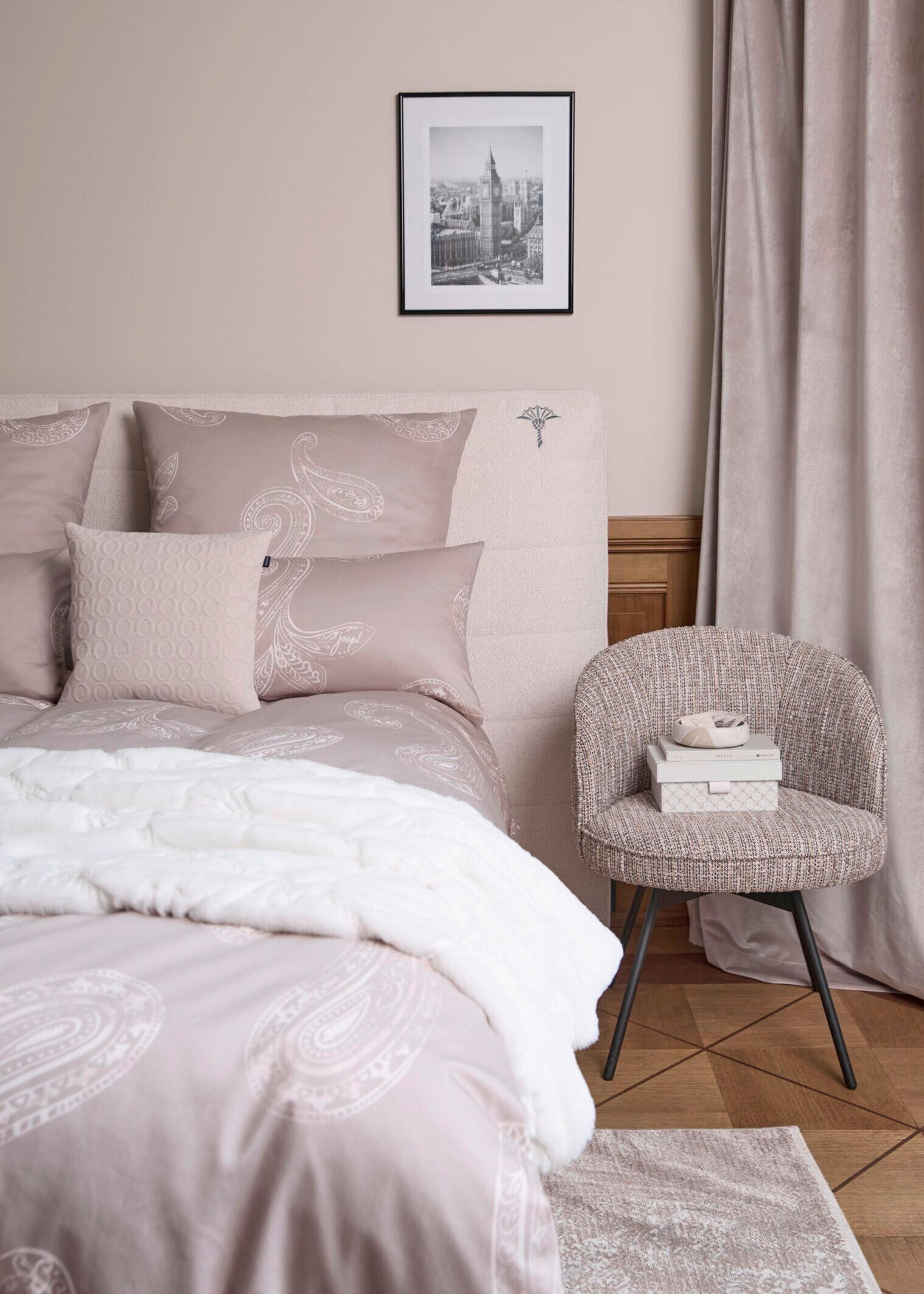 KOPFKISSENBEZUG 80/80 cm  - Taupe, Basics, Textil (80/80cm) - Joop!