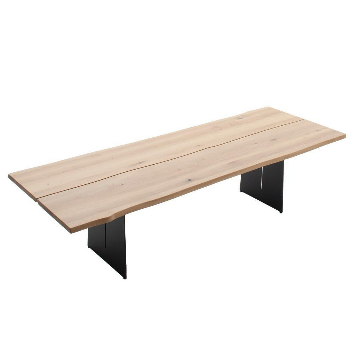 ESSTISCH in Holz, Metall 250/110/75 cm  - Eichefarben/Anthrazit, Design, Holz/Metall (250/110/75cm) - Schöner Wohnen