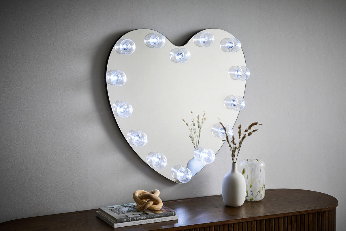 WANDSPIEGEL   80/80 cm  in quadratisch  - Klar, Design, Glas/Holzwerkstoff (80/80cm) - MID.YOU