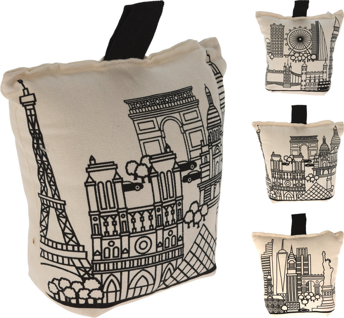 DVEŘNÍ ZARÁŽKA - Design, textil/plast (8/15/20cm)