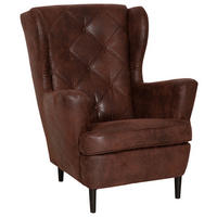 FÜLES FOTEL - barna/fekete, Basics, faalapú anyag/karton (78/102/98cm) - Carryhome