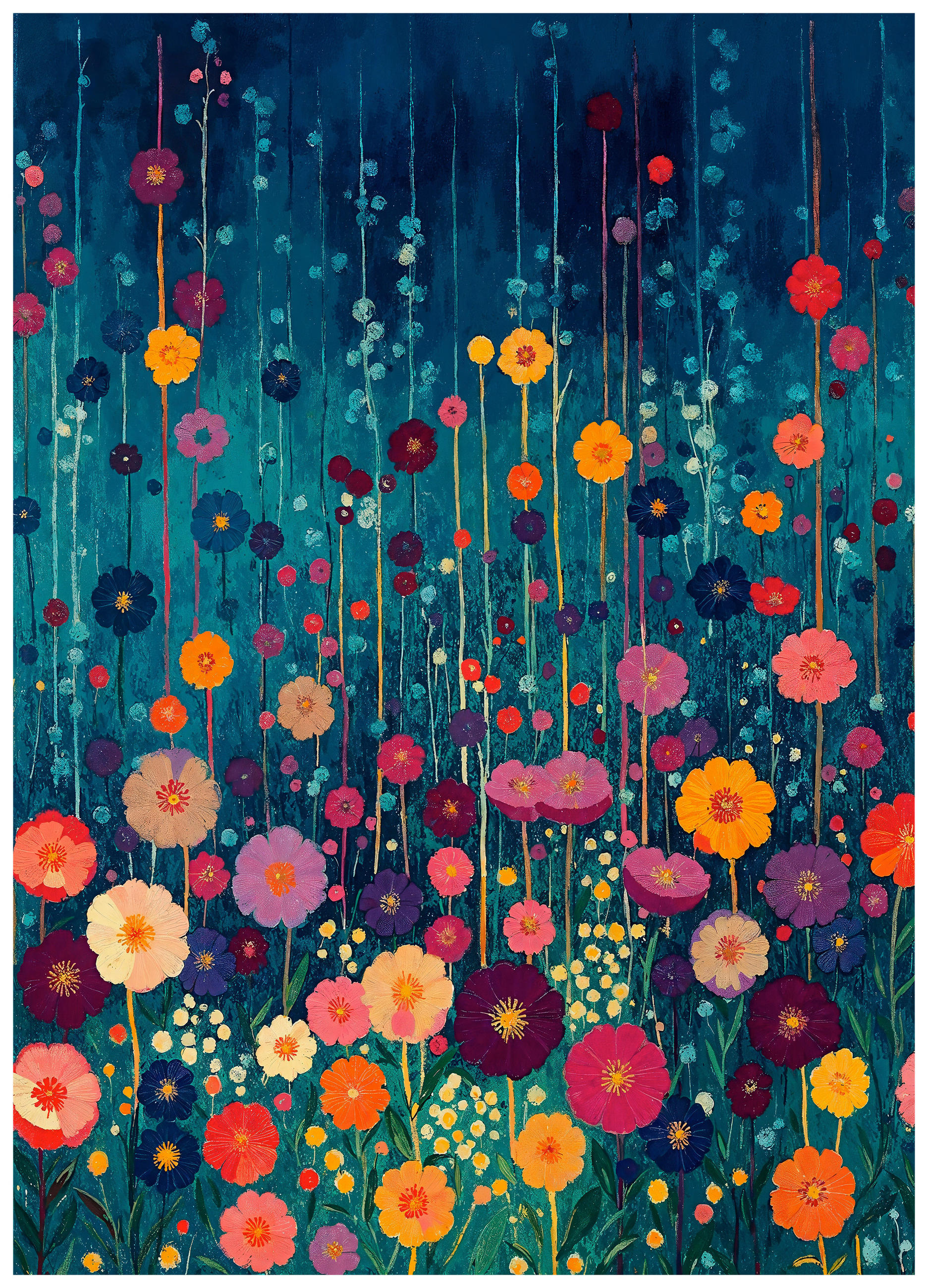 Art Print 50/70 cm  - multicolor, Design, textil/material pe bază de lemn (50/70cm) - Monee