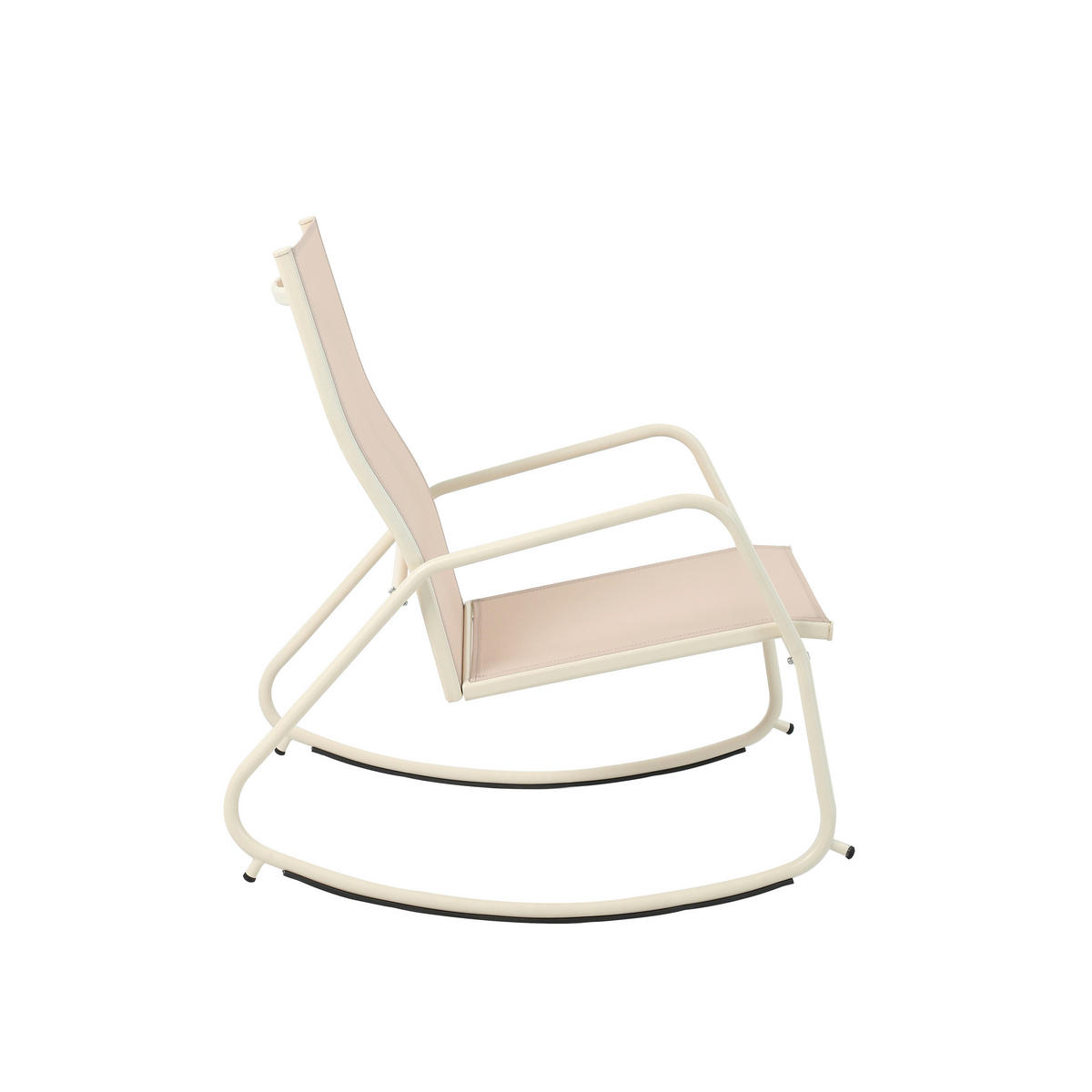 LOUNGESESSEL Beige Stahl  - Beige, MODERN, Textil/Metall (68.5/97/91cm)