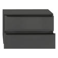 GARDEROBENBANK  in 72/50/32 cm  - Anthrazit/Schwarz, Design, Glas/Metall (72/50/32cm) - Novel