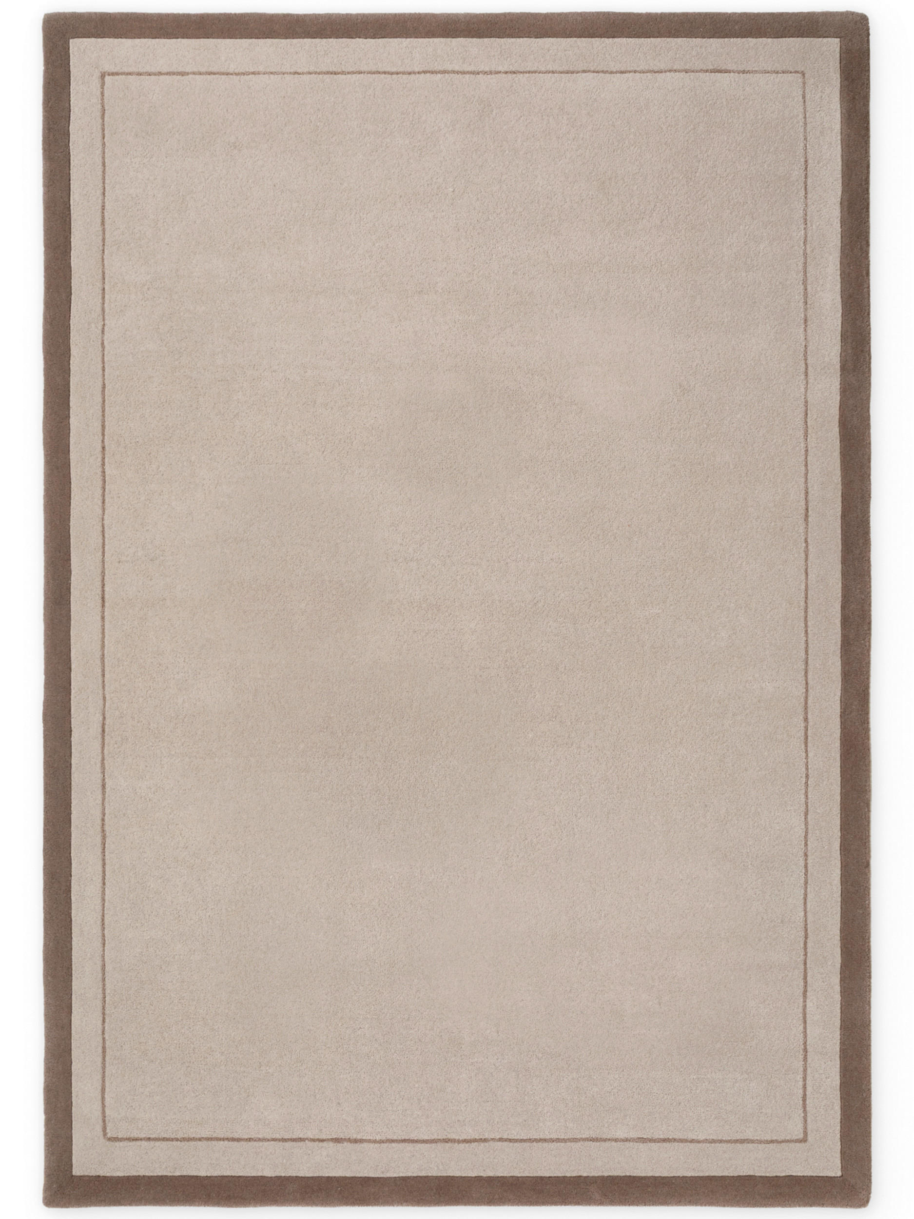 WOLLTEPPICH Wohnzimmer 160/230 cm Kollektion 1888 Niko Braun, Creme rechteckig  - Creme/Braun, Basics, Textil (160/230cm) - Villeroy & Boch