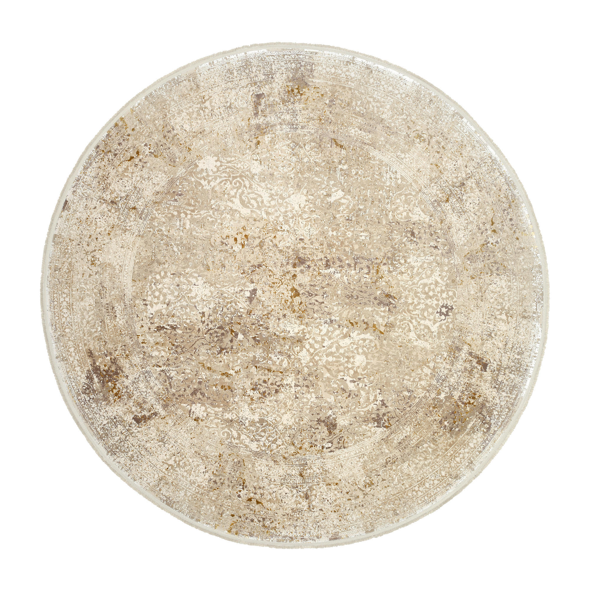 VINTAGE-TEPPICH 200 cm Avignon Goldfarben, Beige  - Beige/Goldfarben, Design, Textil (200cm) - Dieter Knoll