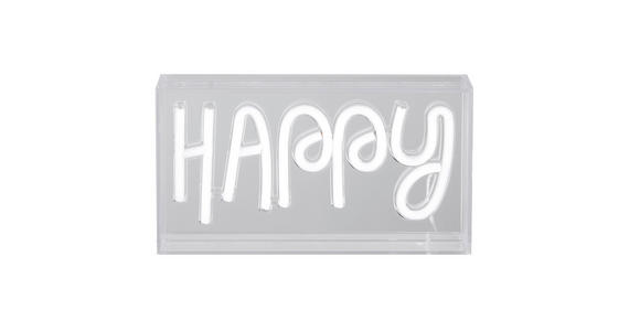 LED-DEKOLEUCHTE - Transparent/Weiß, LIFESTYLE, Kunststoff (23/4/12,7cm) - Novel