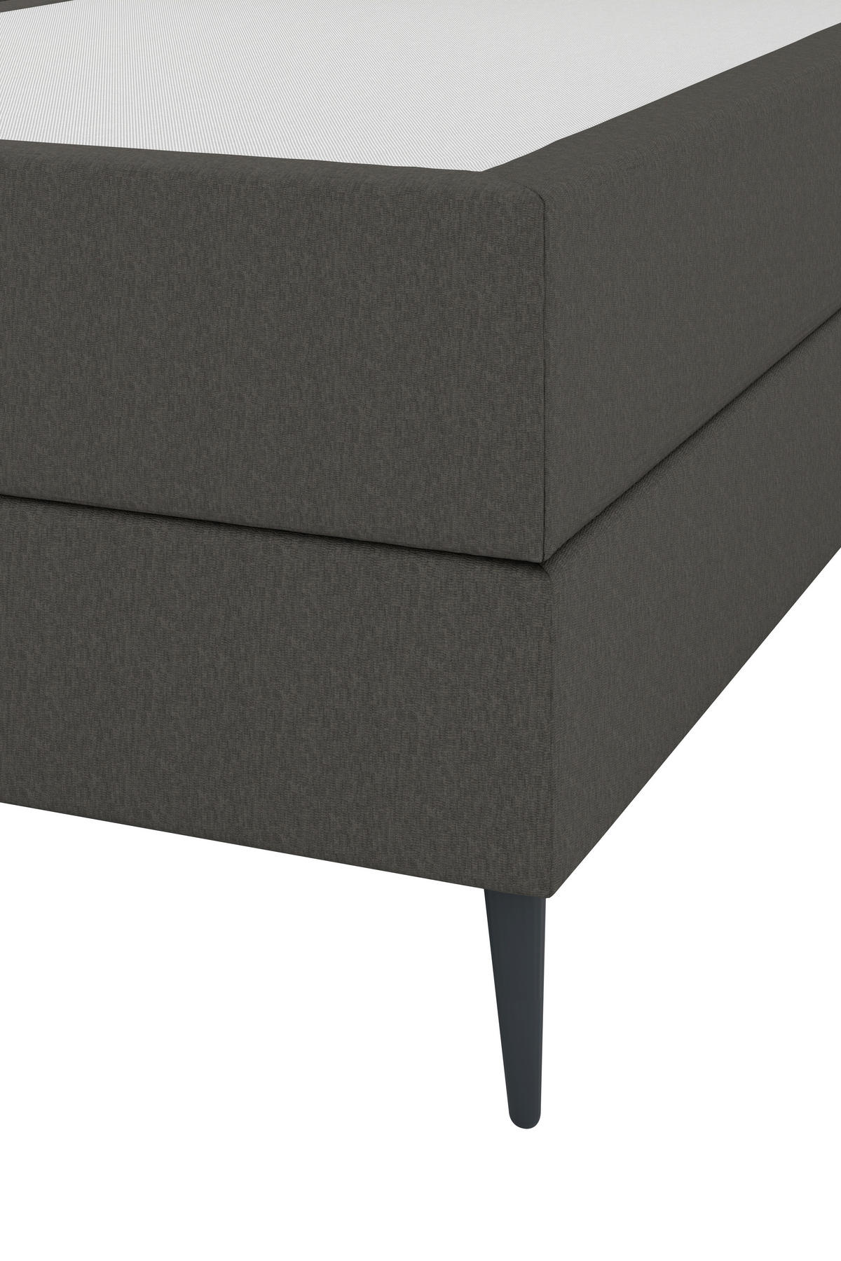 BOXSPRINGBETT 180/200 cm  in Dunkelgrau  - Dunkelgrau/Anthrazit, KONVENTIONELL, Holzwerkstoff/Kunststoff (180/200cm) - Musterring