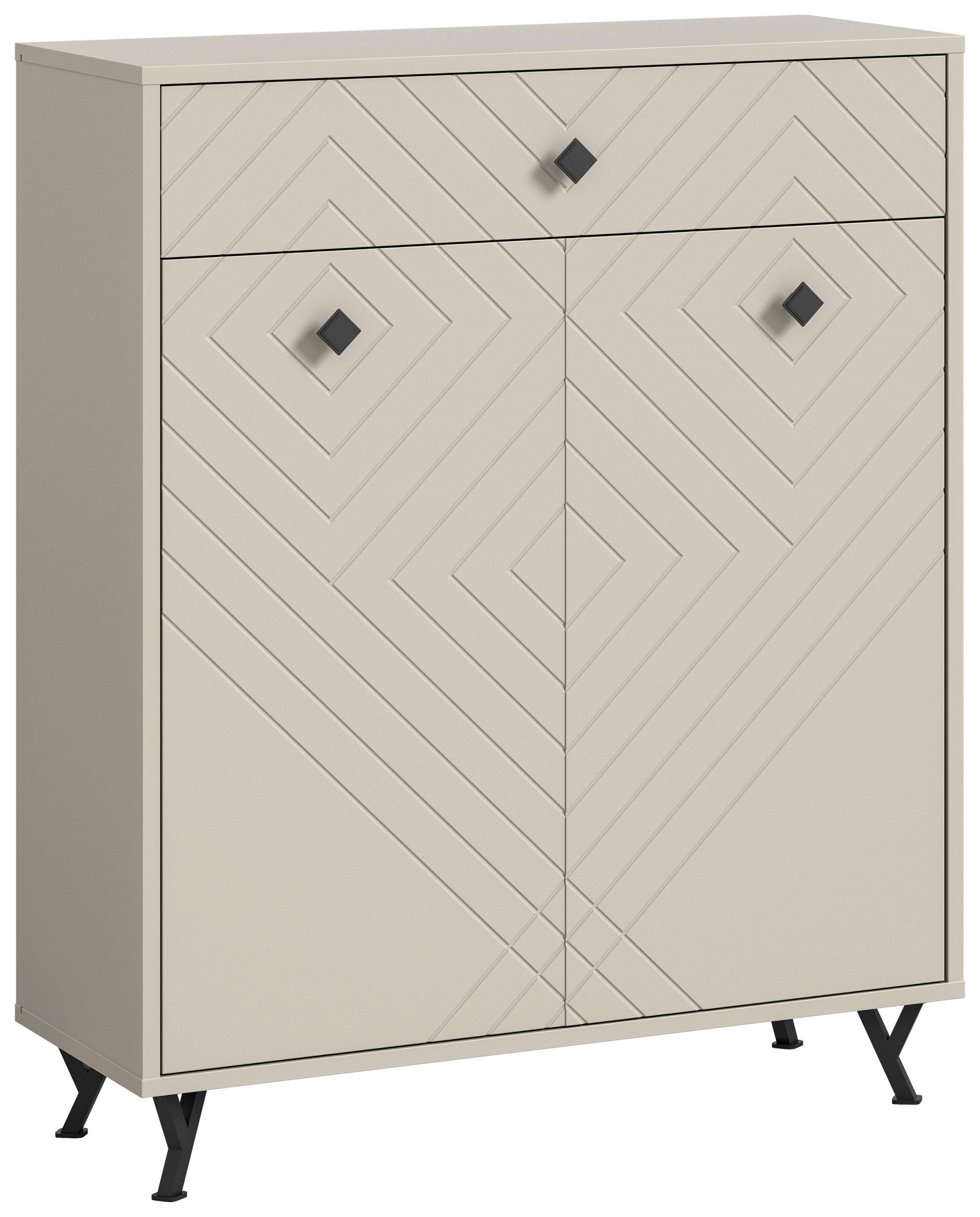 SKOSKÅP  i 80/100/35 cm  - Design, metall/trämaterial (80/100/35cm) - MID.YOU