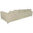 ECKSOFA Beige Chenille - Chromfarben/Beige, KONVENTIONELL, Textil/Metall (227/329cm) - Carryhome