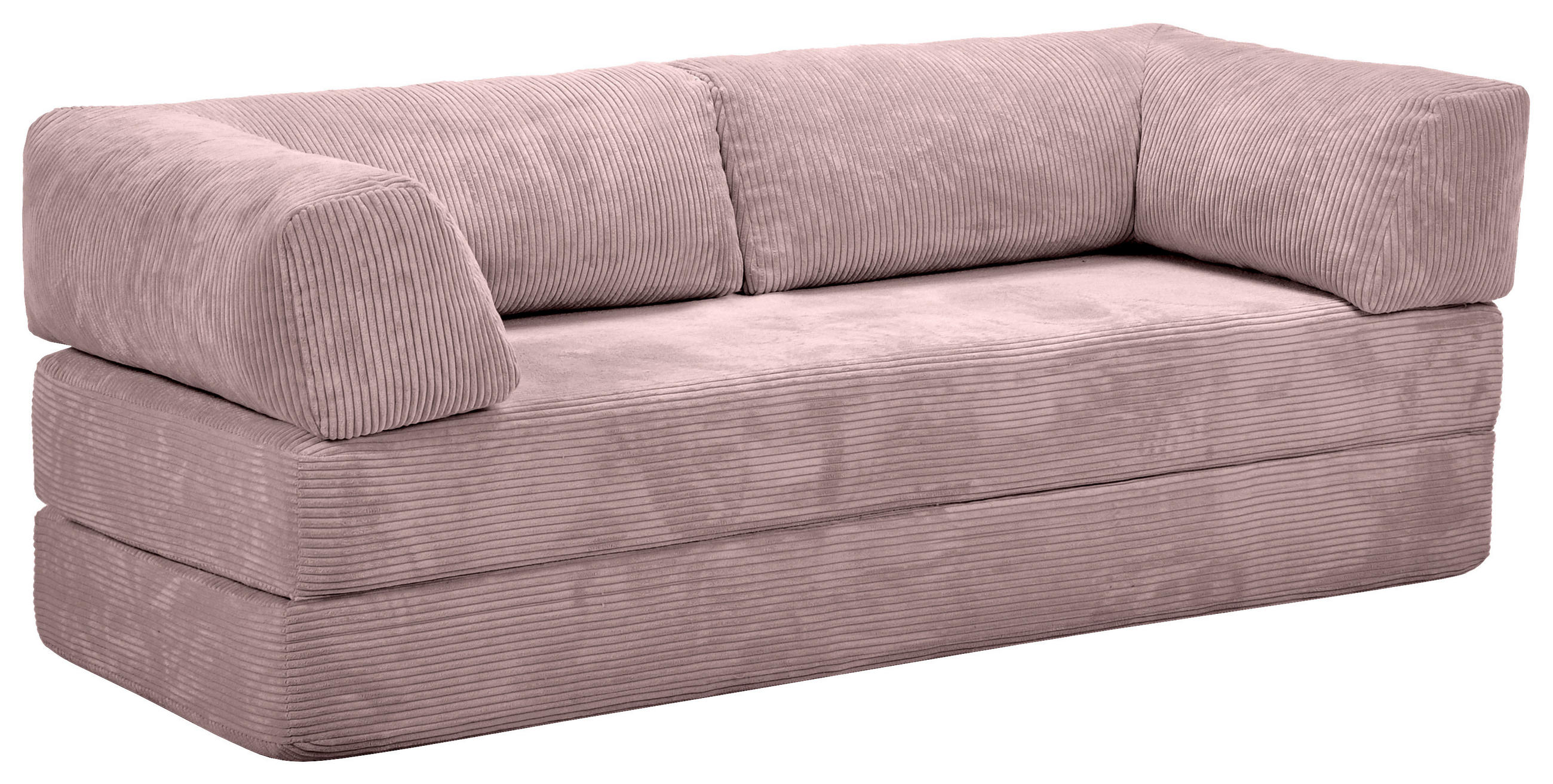 SCHLAFSOFA Cord Altrosa  - Altrosa, KONVENTIONELL, Textil/Metall (200/77/80cm) - Carryhome