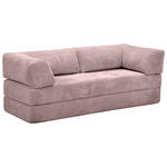SCHLAFSOFA Cord Altrosa  - Altrosa, KONVENTIONELL, Textil/Metall (200/77/80cm) - Carryhome