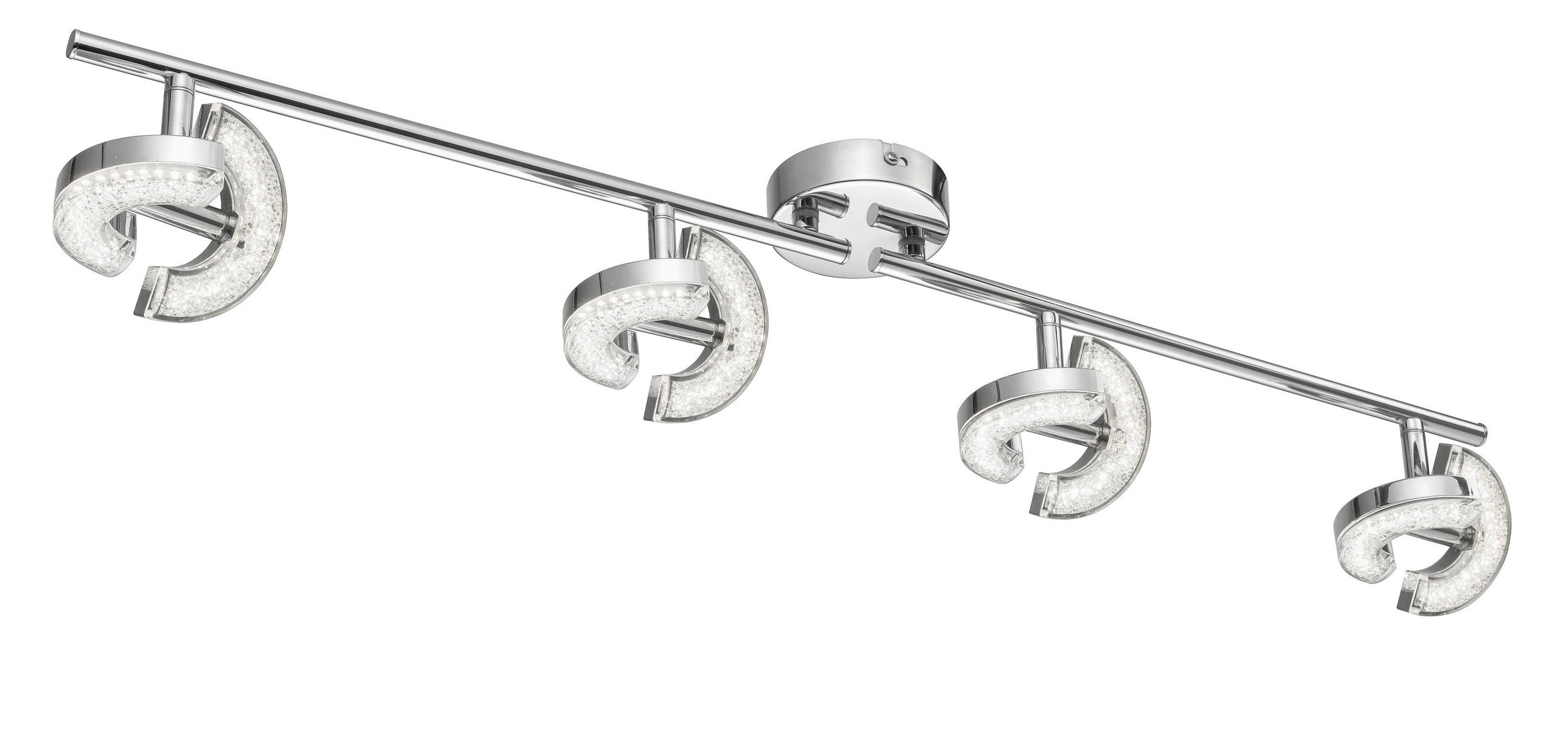 LED-STRAHLER - Weiss, Design, Kunststoff/Metall (11/78cm) - Novel