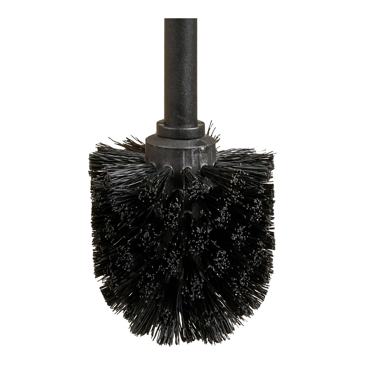 WC-BÜRSTENHALTER Lodi Schwarz, Edelstahlfarben, Beige  - Edelstahlfarben/Beige, Basics, Kunststoff/Metall (9/39cm)