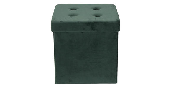 SITZBOX  - Grün, MODERN, Textil (38/38/38cm) - Carryhome
