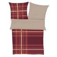 WENDEBETTWÄSCHE Flanell 140/200 cm  - Bordeaux, Basics, Textil (140/200cm) - S. Oliver